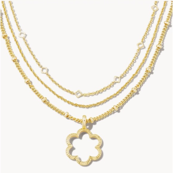 Kendra Scott Susie Convertible Multi Strand Necklace in Gold - Picture 1 of 7